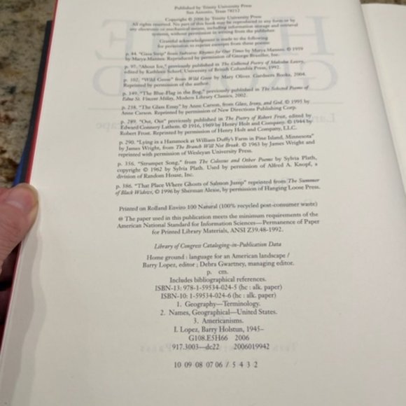 Book - Home Ground - Language for an American Landscape - Picture 4 of 6